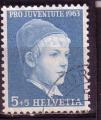 Suisse  "1963"  Scott No. B329  (O)  Semi postal