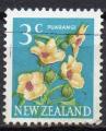 NOUVELLE ZELANDE N 447 o Y&T 1967-1968 Fleurs (Purangi)