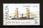 MALTE - 1985 - YT.  720  o - Histoire de la marine maltaise