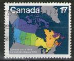**  CANADA    17 c  1981  YT-772  " Le Canada en 1949 "  (o)  **