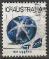 Timbre oblitr n 546(Yvert) Australie 1974 - Minraux, saphir toil