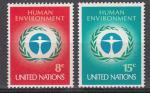 Nations Unies New York 1972  Y&T  222-223  N**