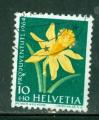 Suisse 1964 Y&T 739 oblitr Narcisse jaune