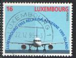 Luxembourg 1995; Y&T n 1324 16F, relations ariennes avec l'Islande