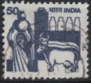 Inde 1982 Oblitr Used Dairy Farming Elevage Laitier Vaches