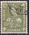kenia ouganda  tanganyika - n° 106  obliteré - 1960
