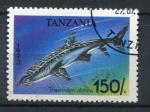 Timbre Rpublique de TANZANIE 1994  Obl  N 1433  Y&T  Poissons Requins