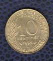 France 1995 Pice de Monnaie Coin 10 centimes Libert galit fraternit
