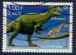 France 2000 - YT 3334 - cachet vague - allosaure