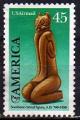-U.A./U.S.A. 1989 - PA/Airmail, PUAS, sculpture prcolomb. - YT A115/Sc C121 **