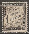 France - taxe n 10  obliter - 1881/1892
