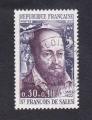 FRANCE YT N 1513 OBLITERE - CELEBRITES - SAINT FRANCOIS DE SALES