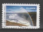 France timbre oblitéré année 2023 série Entre Ciel et Terre  Islande 