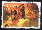 Guyana 1991 Oblitr rond Used Stamp Peinture de Tiziano Vecellio