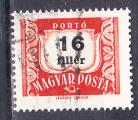 HONGRIE- 1958 - Yvert Taxe 222A Oblitr