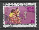 SRI LANKA - 1979 - Yt n 517 - Ob - Anne internationale de l'Enfant