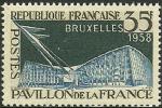 Francia 1958.- Expo Bruselas. Y&T 1156**. Scott 878**. Michel 1192**.