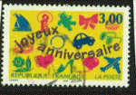 France 1997 - Y&T 3046 - oblitr - joyeux anniversaire