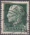 Italie - 1929/30 - Yt n 229 - Ob - Victor Emmanuel III 0,25c vert