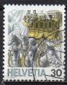 SUISSE N 1264 o Y&T 1987 Transport postal diligence postale)