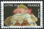 FRANCE - 2005 - Yt n 3805 / A55 - Ob - Timbre de naissance ; c'est un garon