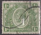 KENYA & UGANDA N° 10 de 1922 oblitéré  