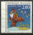 France 1993; Y&T n 2846; 2,80F, joyeux Nol de T. Robin