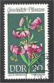 German Democratic Republic - Scott 1096   flower / fleur