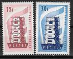 France   -  1956 -  YT   n 1076/7 **