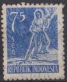1953 INDONESIE obl 60 dent courte