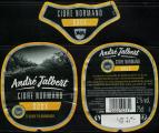 France Lot 3 tiquettes Cidre Normand Cider Labels Andr Jalbert Doux