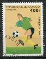 Timbre Rpublique du CONGO  1996  Obl  N  1045   Y&T  Football