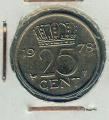 Pice Monnaie Pays Bas  25 Cents 1978  pices / monnaies