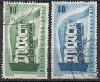ALLEMAGNE FEDERALE N 117 et 118 o Y&T 1956 EUROPA