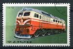 Timbre COREE du NORD 1976 Obl  N 1397M  Y&T  Train Locomotive 