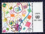 Nations Unies 2001 Neuf ONU timbres UNPA bord de feuille