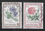 DANEMARK - 1973 - Yt n 552/53 - Ob - 100 ans Socitt horticole