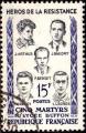 FRANCE - 1959 - Y&T 1198 - Les 5 martyrs du lyce Buffon - Oblitr