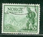 Norvge 1947 Y&T 294 oblitr Courrier  pieds
