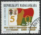 Timbre oblitr n 1899(Yvert) Madagascar 2010 - Cinquantenaire Indpendance