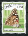 Timbre Rpublique du BENIN  1996  Obl  N  710S  Y&T  Papillons