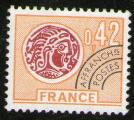**   france     42 c   1975  Pro  YT - 134  " Monnaie Gauloise "   **