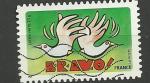 France timbre n1051 oblitr anne 2014 Message "Bravo"