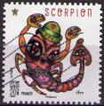 948 - Frie astrologique : "scorpion" - oblitr - anne 2014