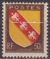 Timbre neuf ** n 757(Yvert) France 1946 - Armoiries, Lorraine