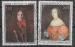 1970 MONACO 845-46 oblitrs, cachet rond, tableaux, prince et princesse