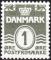 DANEMARK - 1933/40 - Yt n 207 - Ob - Srie courante 1 ore noir verdatre
