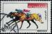 Roumanie 2001 Oblitr Course de chevaux Sports questres Galop Y&T RO 4724 SU