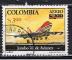 Colombie / 1977 / Poste arienne /  747-Jumbo jet / Scott n C636 , oblitr 