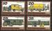 RDA 1978; Y&T 1969  1972; srie 4 timbres, Transport postal, trains & camions